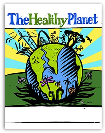 Cover for Healthy Planet Magazine by Eric Stevens