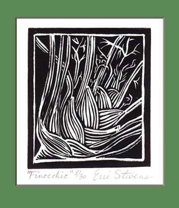 Fig Woodcut by Eric Stevens